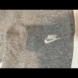 Youth Gray Nike Sweatpants. Straight Leg Boys Sweatpants